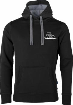 Schlüter Traktor Pullover modernes Design weiss